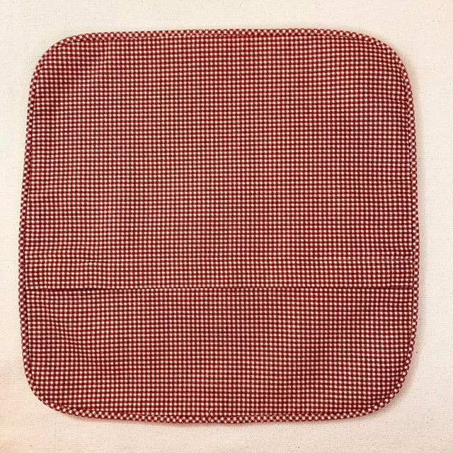 2020s Designer P Kaufmann Waverly Red & Cream French Country Gingham Check Pillow Covers- Pair For Sale - Image 5 of 7