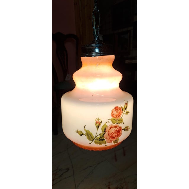 Silver Opal Pendant Lamp, 1960s For Sale - Image 8 of 8