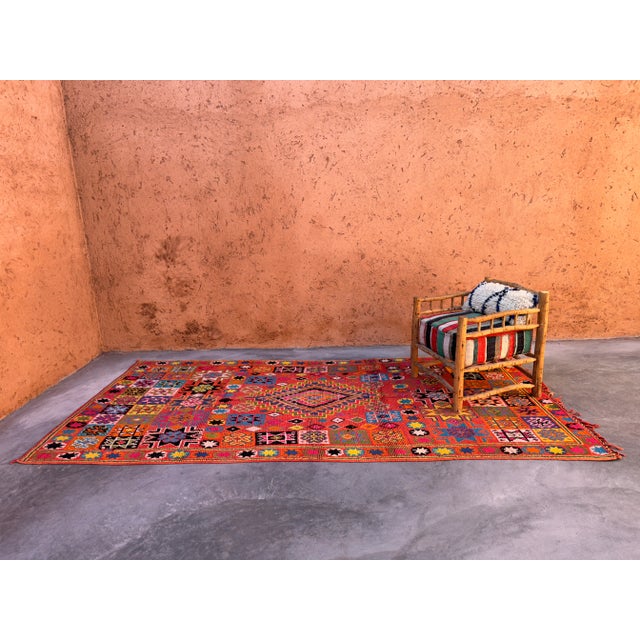 Textile Vintage Moroccan Bohemian Rug For Sale - Image 7 of 10