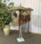Indonesian Parasol in Wallpaper, Wood and Wool, 1950s For Sale - Image 3 of 18