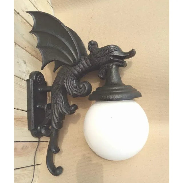 Wall Sconce Dragon Gargoyle For Sale - Image 9 of 9