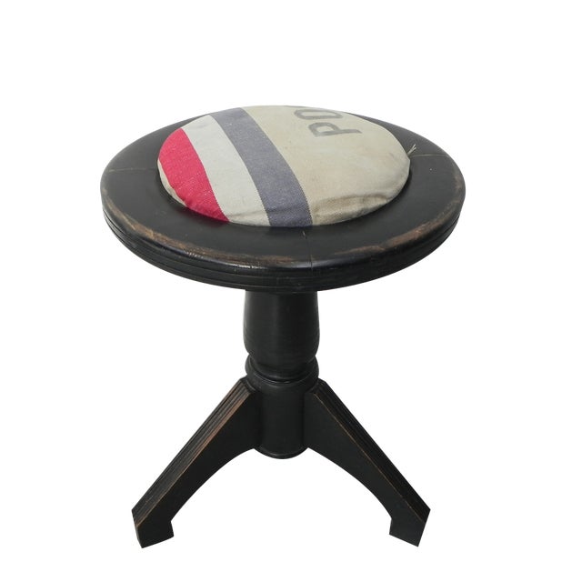 Art Deco Piano Stool on Tripod, 1930s For Sale
