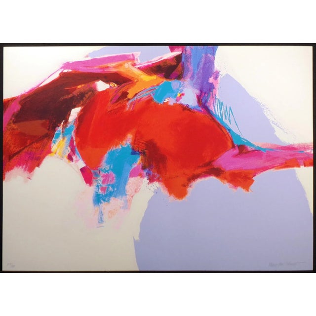 Mary Jane Schmidt "Encender" Signed & Numbered Serigraph Artwork Unframed 1980s For Sale - Image 4 of 4