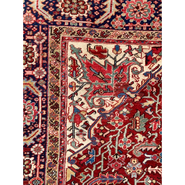 Antique Heriz Rug, 1920s For Sale - Image 11 of 18