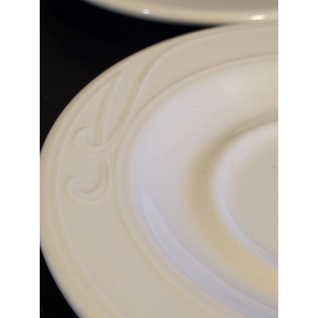 Mid 20th Century Homer and Laughlin Ironstone Saucers - Set of 4 For Sale - Image 4 of 9