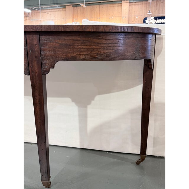 Theodore Alexander Theodore Alexander Althorp Victory Oak Console Table For Sale - Image 4 of 8