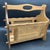 1990s Vintage Oak Wood Woven Wicker Rattan Cane Magazine Rack Holder For Sale In Orlando - Image 6 of 6