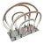 Lucite & Chrome Magazine Rack / Record Organizer, Circa 1970s For Sale