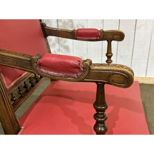 Set of Breton Armchair and Ottoman, 1930s For Sale - Image 10 of 16