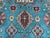 Turquoise Turquoise and Red Kazak Wool Area Rug With Tribal Motifs, 6'7" X 9'8" For Sale - Image 8 of 16