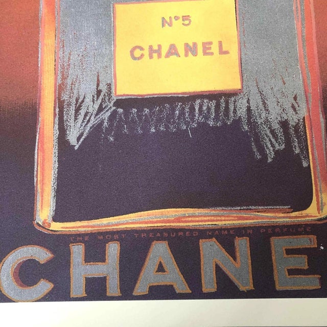 American 1990s After Andy Warhol "Chanel" Lithograph For Sale - Image 3 of 10