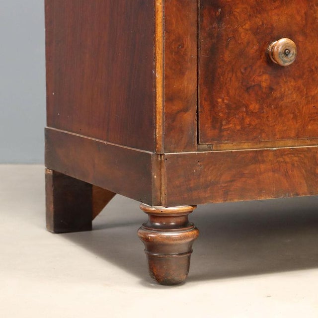 Brown Louis Philippe Wardrobe in Walnut and Burl Walnut For Sale - Image 8 of 10