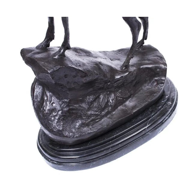 Large Bronze Stag Statuettes after Moigniez, 20th Century, Set of 2 For Sale - Image 14 of 18