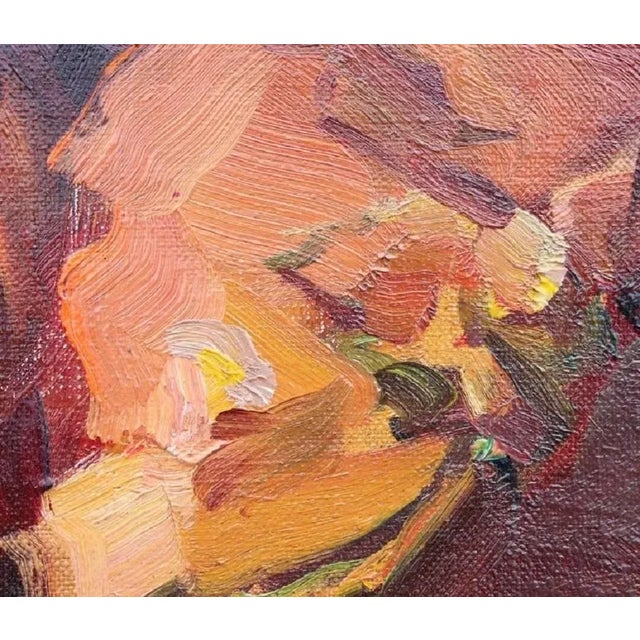 Impressionist Kevin Weckbach Impressionist Still Life with Warm Tones 20th Century For Sale - Image 3 of 6