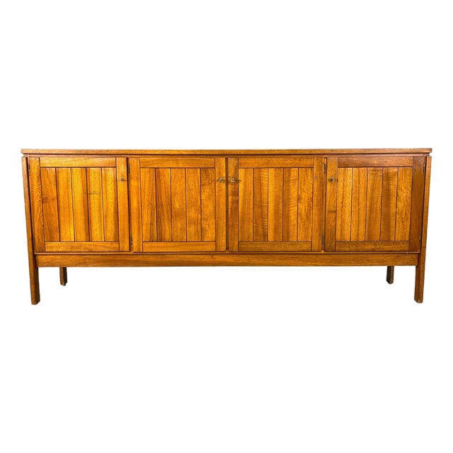 Vintage Oak Sideboard attributed to Van Den Berghe Pauvers, 1970s For Sale
