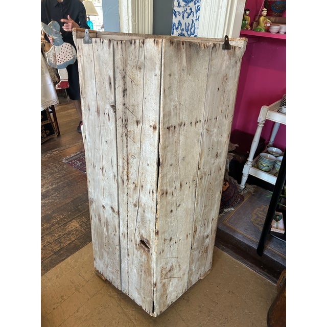 Antique Pine Hanging Corner Cabinet For Sale - Image 4 of 17