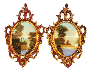 Muriel Halstead, Italian Landscapes, 1950s, Oil Paintings, Framed, Set of 2