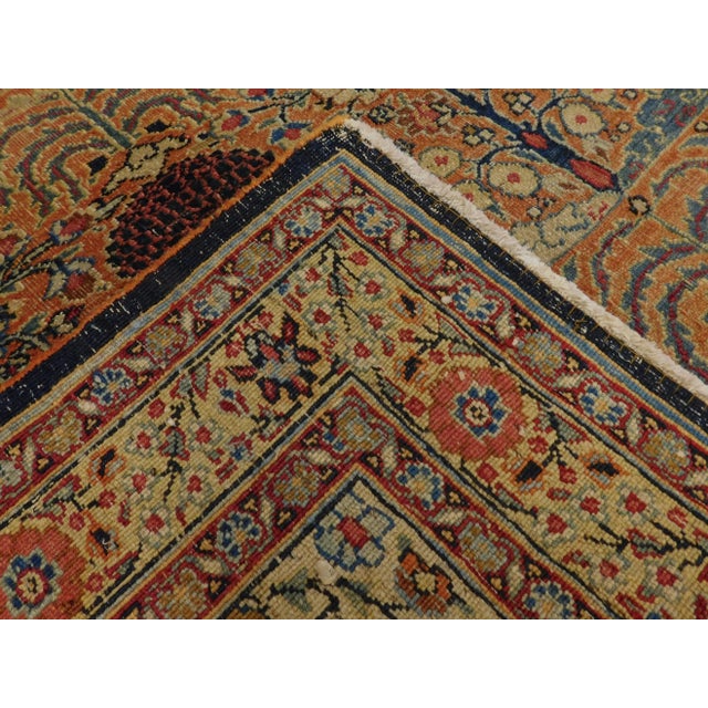 Antique Persian Rug. 10'5"x 12' For Sale - Image 4 of 18