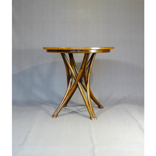 Late 19th Century Table with Walnut Top by Michael Thonet for Gebrüder Thonet, 1895 For Sale - Image 5 of 13