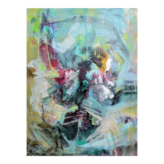 Falling Together, Large-Scale Contemporary Multi-Color Abstract For Sale