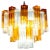 Murano Gold and Clear Glass Tronchi Chandelier, 1970s For Sale - Image 16 of 16