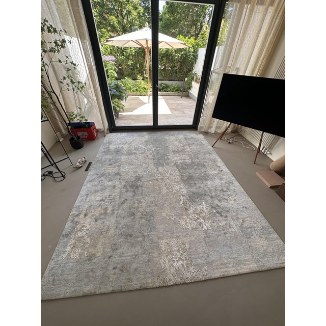 Modern Hand-Knotted Wool and Silk Boro 10 Rug from Jan Kath, 2010s For Sale - Image 3 of 6