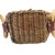 Wood Ooak Mid-Century 1960s Woven Wicker Creel Basket With Leather Flap Tubular Handles For Sale - Image 7 of 17