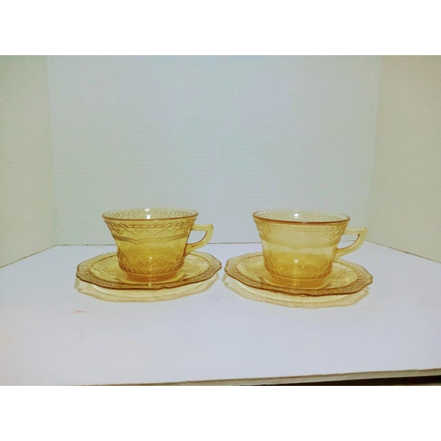 1930s 1930s Depression Glass Patrician Amber by Federal Glass- 4 Pieces For Sale - Image 5 of 5