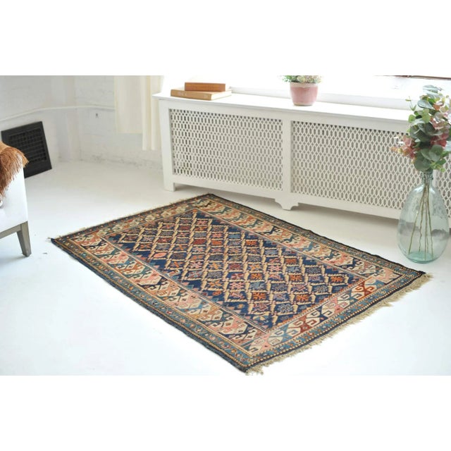 1910s Antique Caucasian Rug, 4.4 x 6.5 For Sale - Image 5 of 11