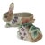 Vintage MCM Fitz & Floyd Essentials, Botanical Bunny Container Box With Lid For Sale
