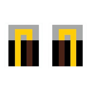 Yellow Hooks Fine Art Print Set 40" X 50" by Liz Roache For Sale