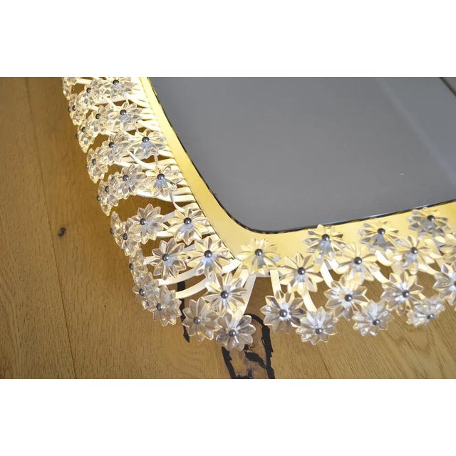 Wall Mirror with Backlight attributed for Rupert Nikol, 1955 For Sale - Image 5 of 8