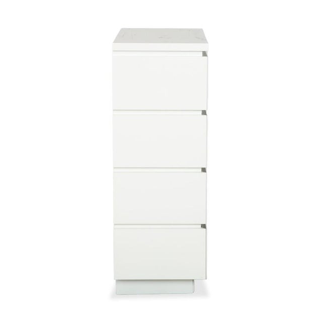 Interlübke Cube Chest of Drawers in White High Gloss Wood from Lübke For Sale - Image 13 of 17
