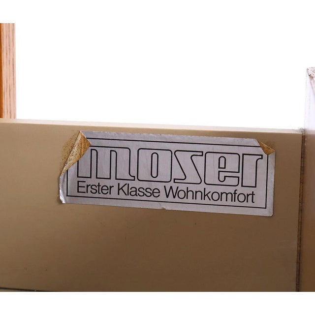 Vintage Oak Bedside Tables from Moser, Germany, 1970s, Set of 2 For Sale - Image 14 of 16