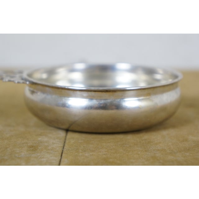 Antique Towle Sterling Silver Engraved Porringer Bowl Cup For Sale - Image 9 of 12