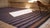 Textile 1930s Purple Stripe Antique Indian Dhurrie Rug 11'5 X 15'8" Flat Weave Cotton Carpet For Sale - Image 7 of 7