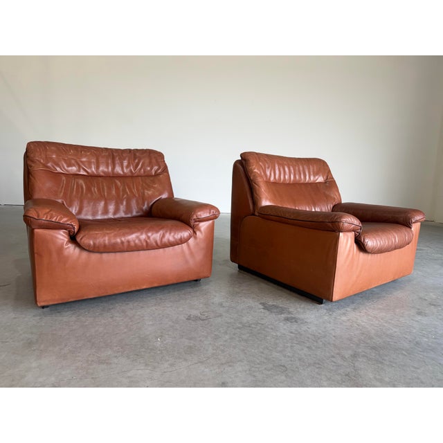 De Sede Attrb Ds-66 Lounge Chair, a Pair. Switzerland c.1970’s For Sale In Tampa - Image 6 of 12
