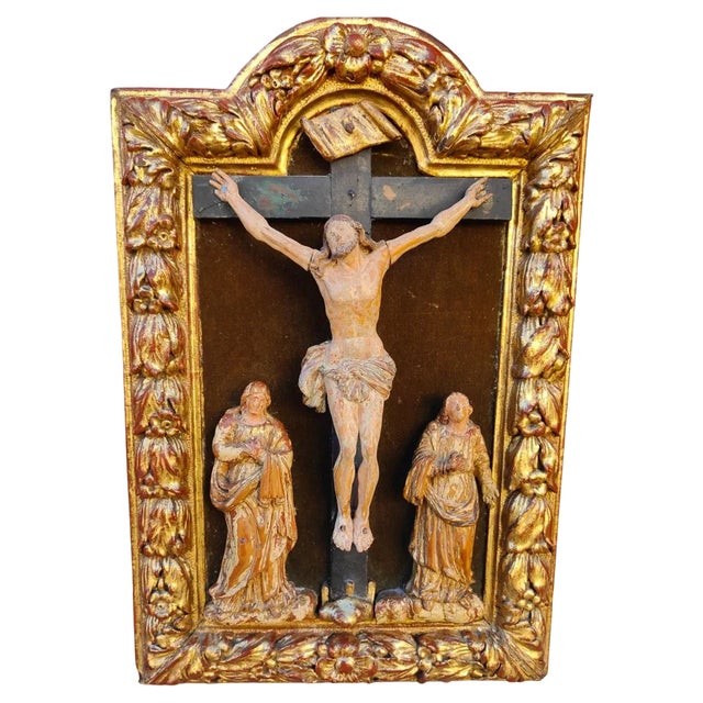 Religious Artist, Calvary, 17th Century, Boxwood For Sale