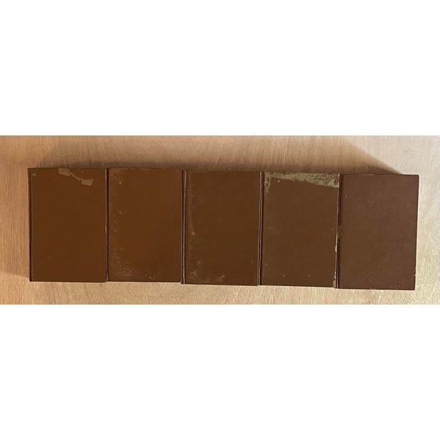 Tan Tan & Green Hardcover Book Set-5 Volumes For Sale - Image 8 of 8