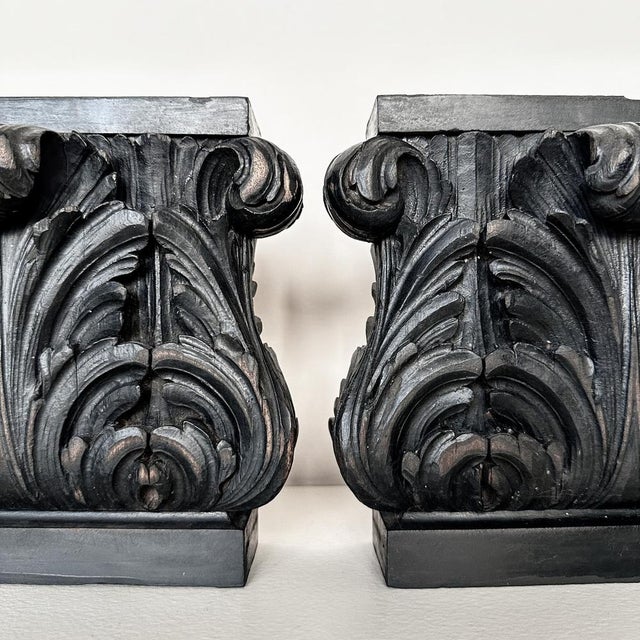 Vintage Wood Sculptures, 1890s, Set of 2 For Sale - Image 5 of 6