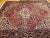 Textile Vintage Room Size Heriz, Handwoven Geometric Medallion Pattern, Red & Navy, 9’ X 11’ For Sale - Image 7 of 12