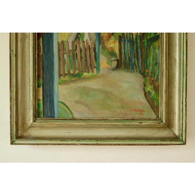 D. Jacobson, Beyond the Gate, 1960s, Oil on Canvas, Framed For Sale - Image 4 of 10
