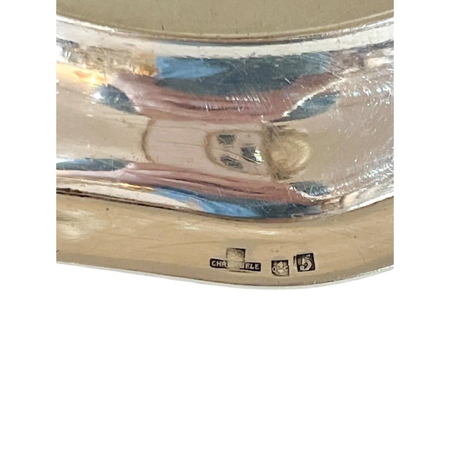 Mid 20th Century Pair Vintage Christofle French Silver Plate Wine Bottle Coasters For Sale - Image 9 of 12