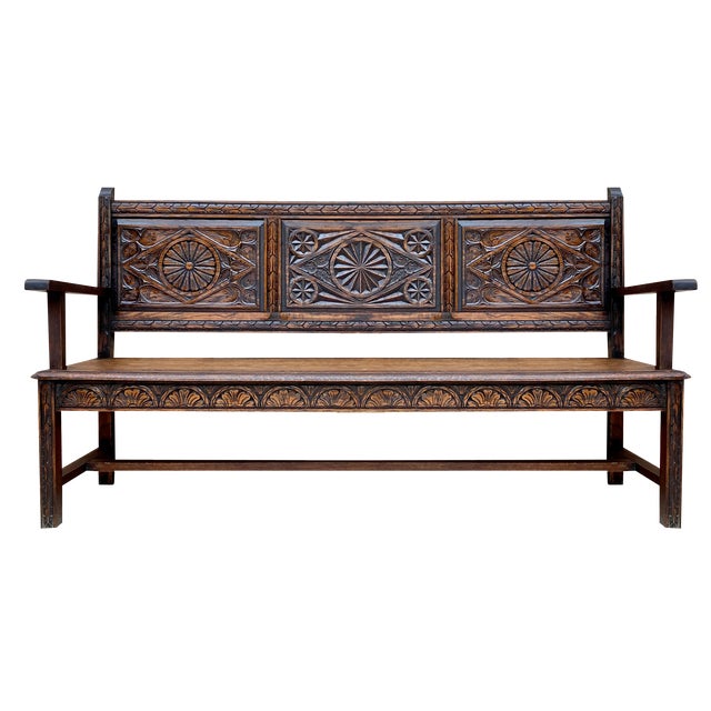 Early 20th Century French Carved Walnut, 1920s For Sale