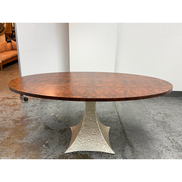 Made Goods Made Goods Noor Oval Burl Wood Dining Table For Sale - Image 4 of 12