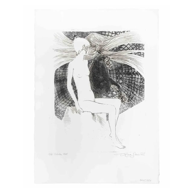 Leo Guida, Sibilla (Sibyl), Etching, 1972 For Sale