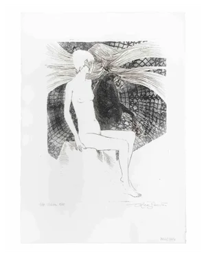 Leo Guida, Sibilla (Sibyl), Etching, 1972