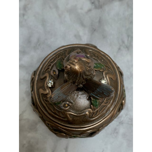 Petite Art Nouveau Style Replicated Mermaid Trinket Box For Sale In Sacramento - Image 6 of 10