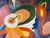 1975 Vintage E. Hanniferd Abstract Still Life Oil on Board Painting – Framed For Sale - Image 10 of 12