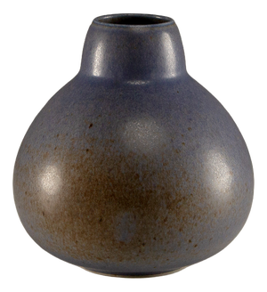 Blue Hares Fur Glazed Vase from Saxbo, Denmark, 1930s